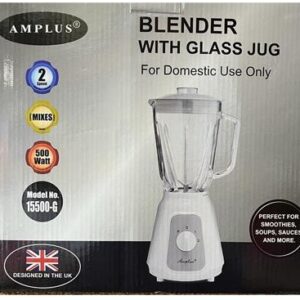 Amplus Blender with Glass Jug – 15500 Model