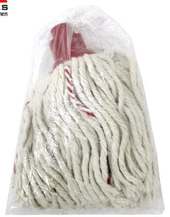 Max Mop Head Plastic Head 14 Ply – Heavy Duty Absorbent Cotton Mop Refill